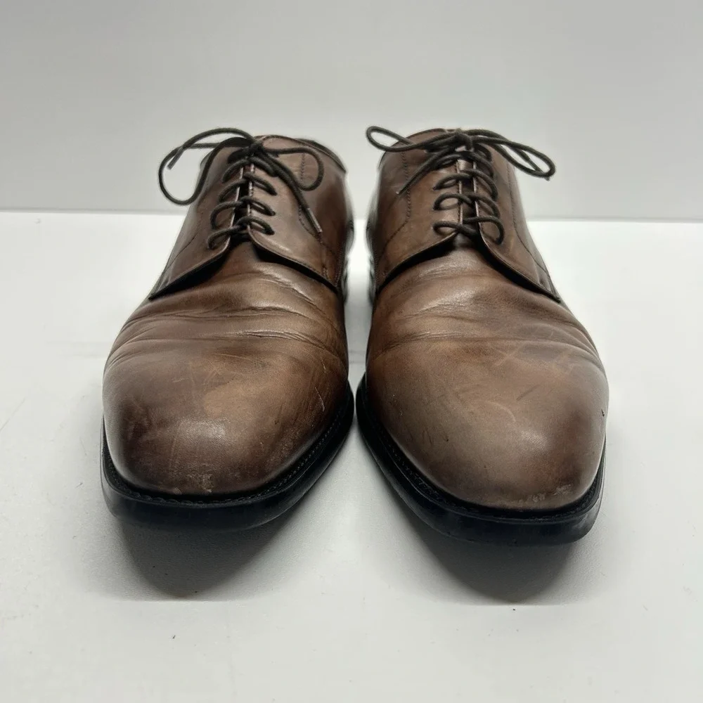 To Boot New York Adam Derrick Amedeo Men's Size 11.5 Brown Derby Oxford Italy